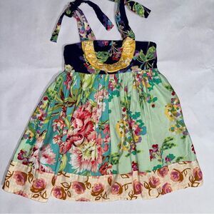 ApPEARel Tree Girls  floral dress adjustable straps 4T  100% cotton